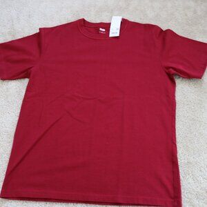 Uniqlo Men's Crewneck Short Sleeve T-Shirt - Crimson Red